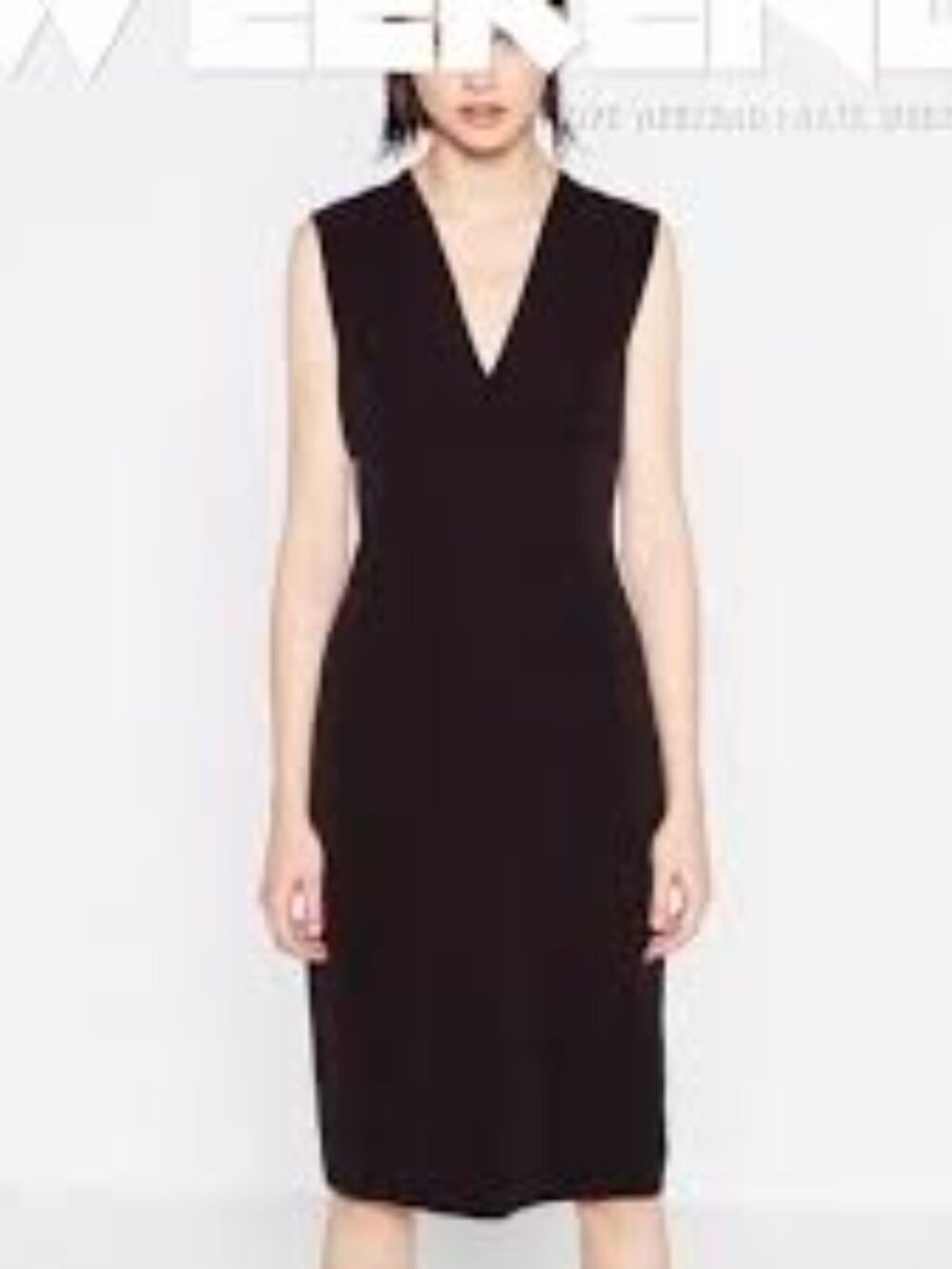 Zara NWT Woman Black Fitted Sleeveless Dress Size Medium